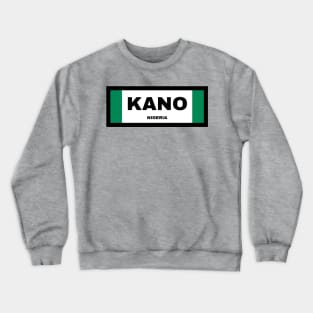 Kano City in Nigerian Flag Crewneck Sweatshirt